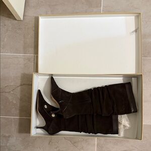 Michael Kors Dark Brown Heeled Boots